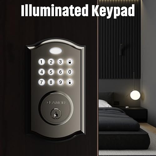 Miniatura 9 de Keyless Entry Door Lock - Electronic Door Lock with Keypad, Smart Deadbolt Lock with Auto Lock, Security Waterproof Smart Lock, Easy to Install,