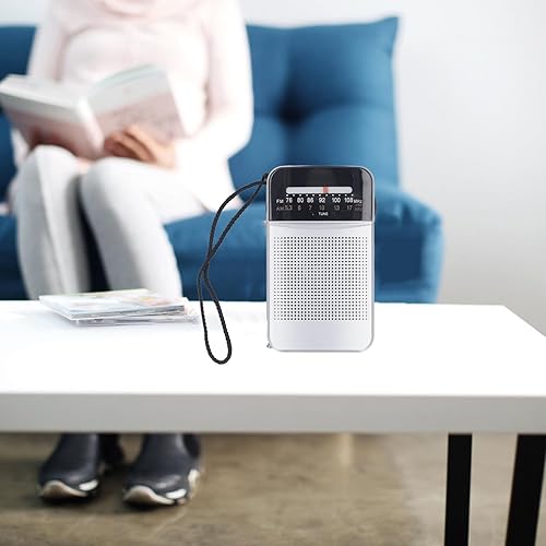 Miniatura 2 de Radio de bolsillo portátil AM FM Receptor de onda corta, 2 radios de transistor a pilas AA, con recepción de largo alcance para uso en interiores,