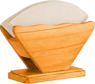 Support de filtre à café en bois pour rangement de papier à café - Support pour cuisine, café, bureau, café