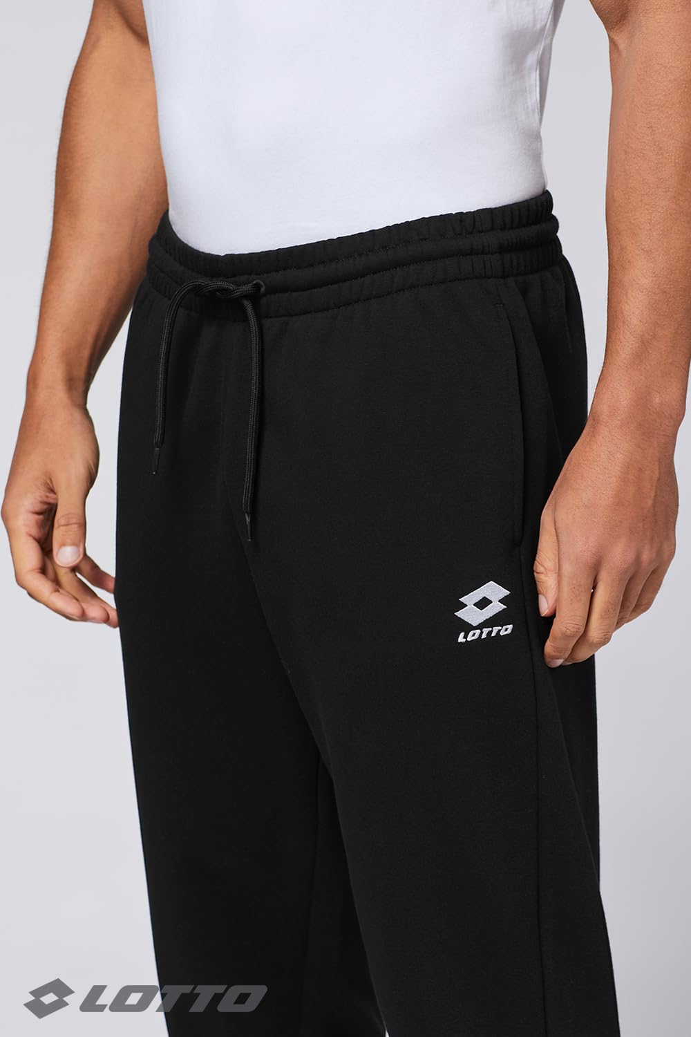 Lotto Jogginghose Herren 3 Farben S-5XL I Baumwollmix I Seitentaschen | Trainingshose lang mit elastischem Bund I Sporthose mit Seitentaschen I Sweatpants für Sport und Freizeit