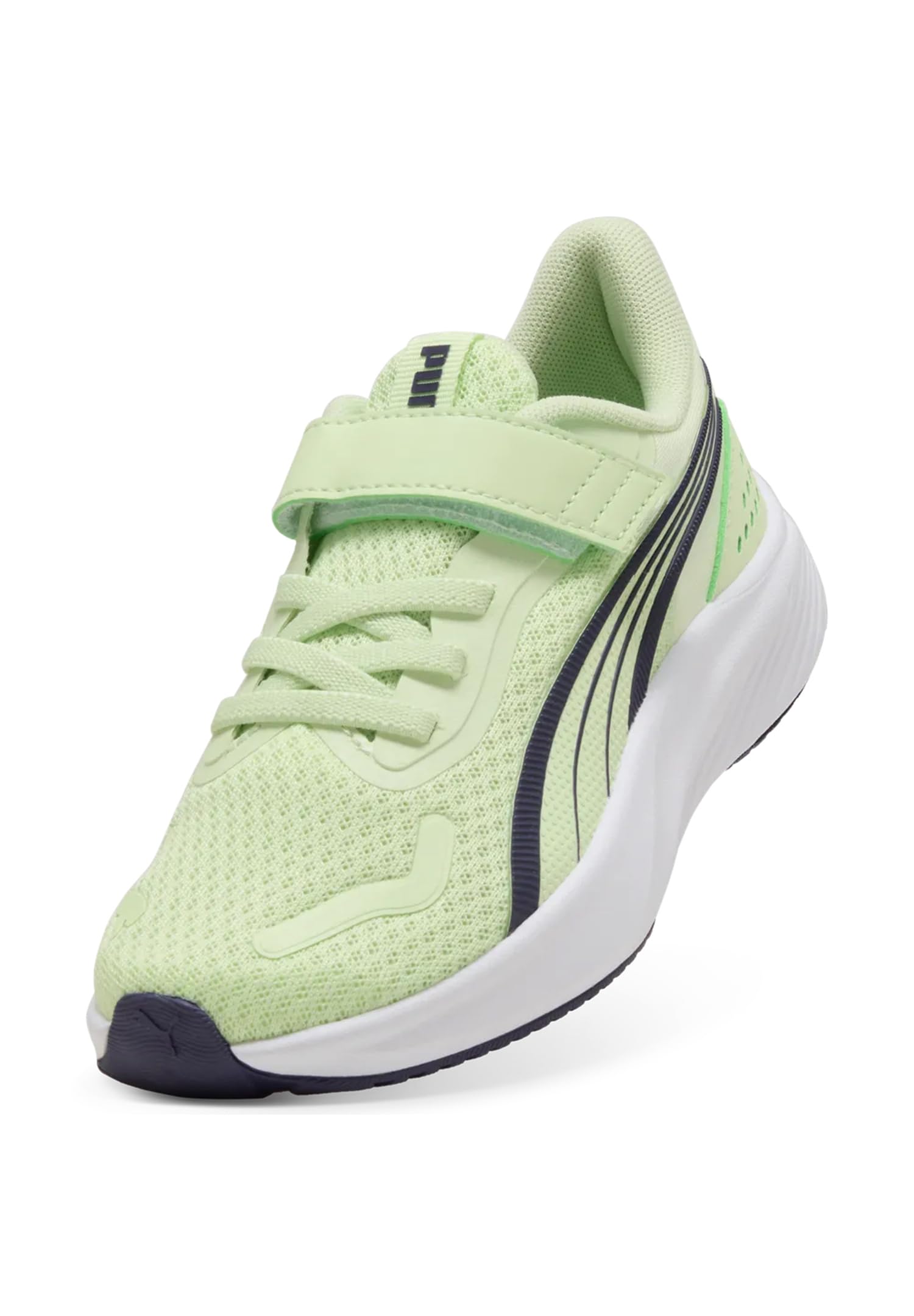 PUMA Pounce Lite AC+ PS Sneaker, Apple Spritz-Shadow Gray White, 13 UK Bambino, Apple Spritz Shadow Gray PUMA White, 32 EU