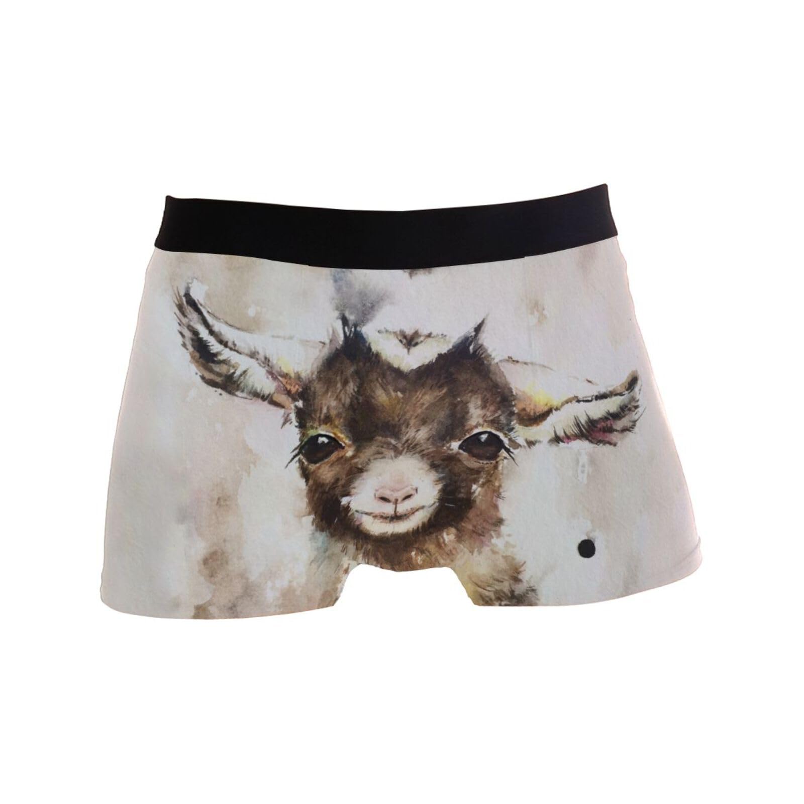peiyeety Cute Lamb Cub Goat Mens Underwear Boxer Briefs