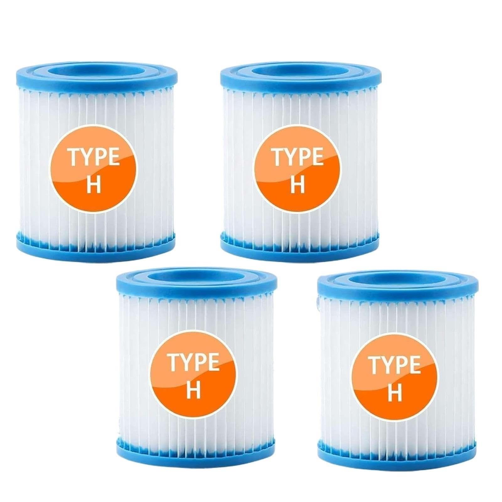X psblty Filtre De Piscine Type H, Compatible for Intex, Cartouches Filtrantes for Pompe De Piscine 29007 28601 28602, Cartouche, Compatible for Intex, Pompe 330 GPH des pièces de Rechange(4pcs)
