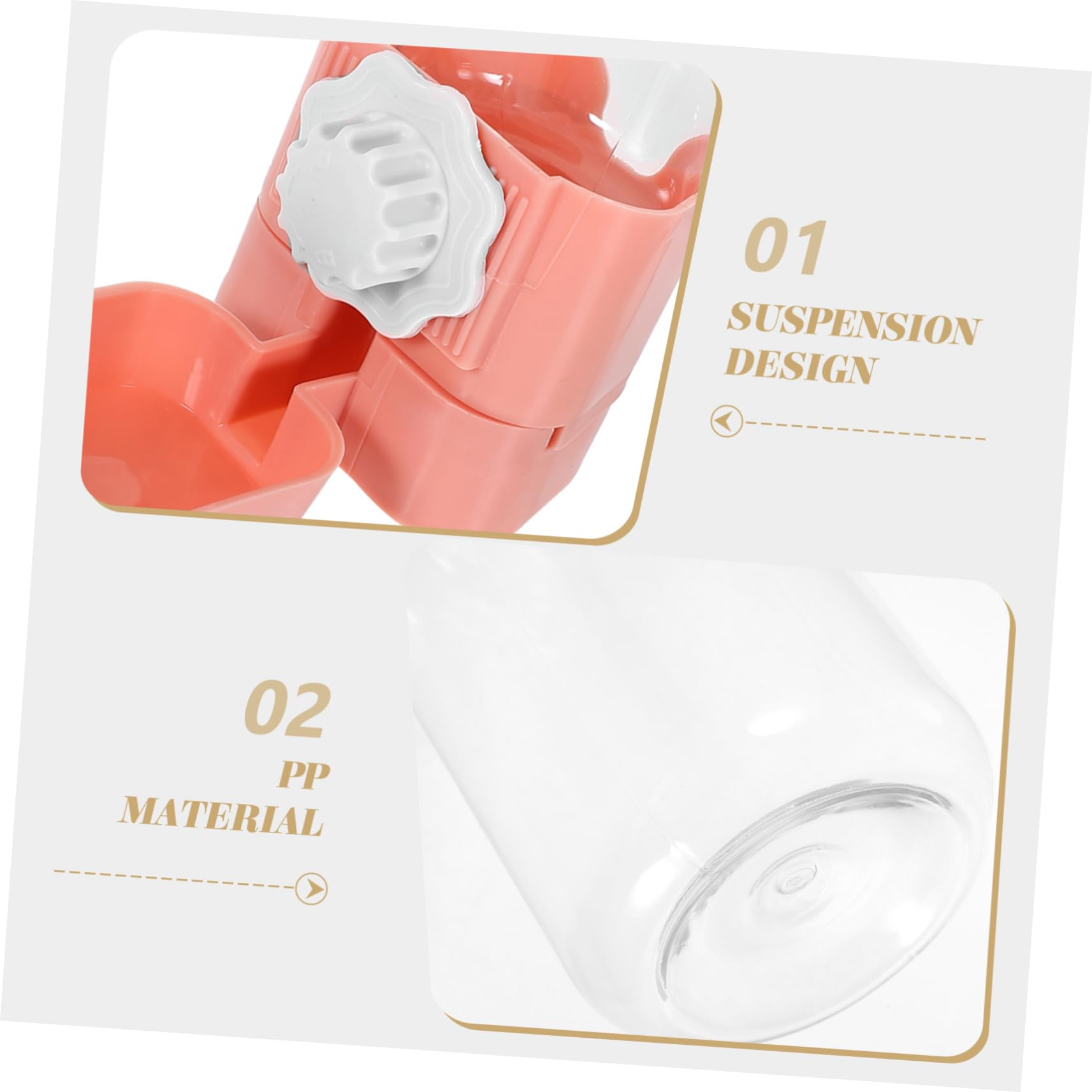 SUPVOX 3piezas Botella De Agua Colgante para Hamsters y Dispensador Automático De Agua para Accesorio De Práctico y Conveniente para Conejos y Chinchillas