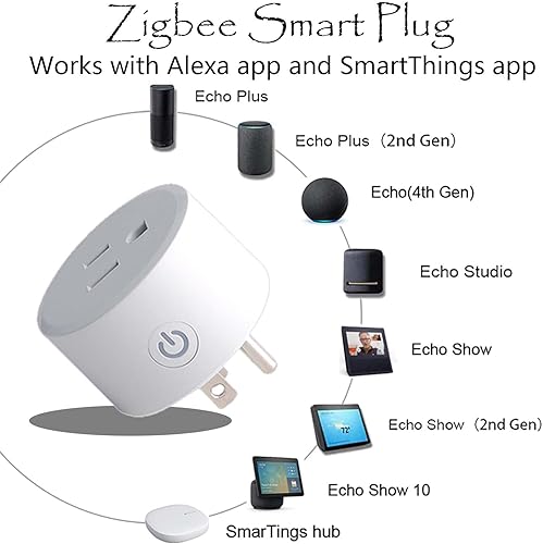 Miniatura 3 de Zigbee Smart Plug - Adaptador de enchufe inteligente compatible con Alexa, Echo (4 generación) Echo Plus (2) Google Home, SmartThings Hub, eWeLink,