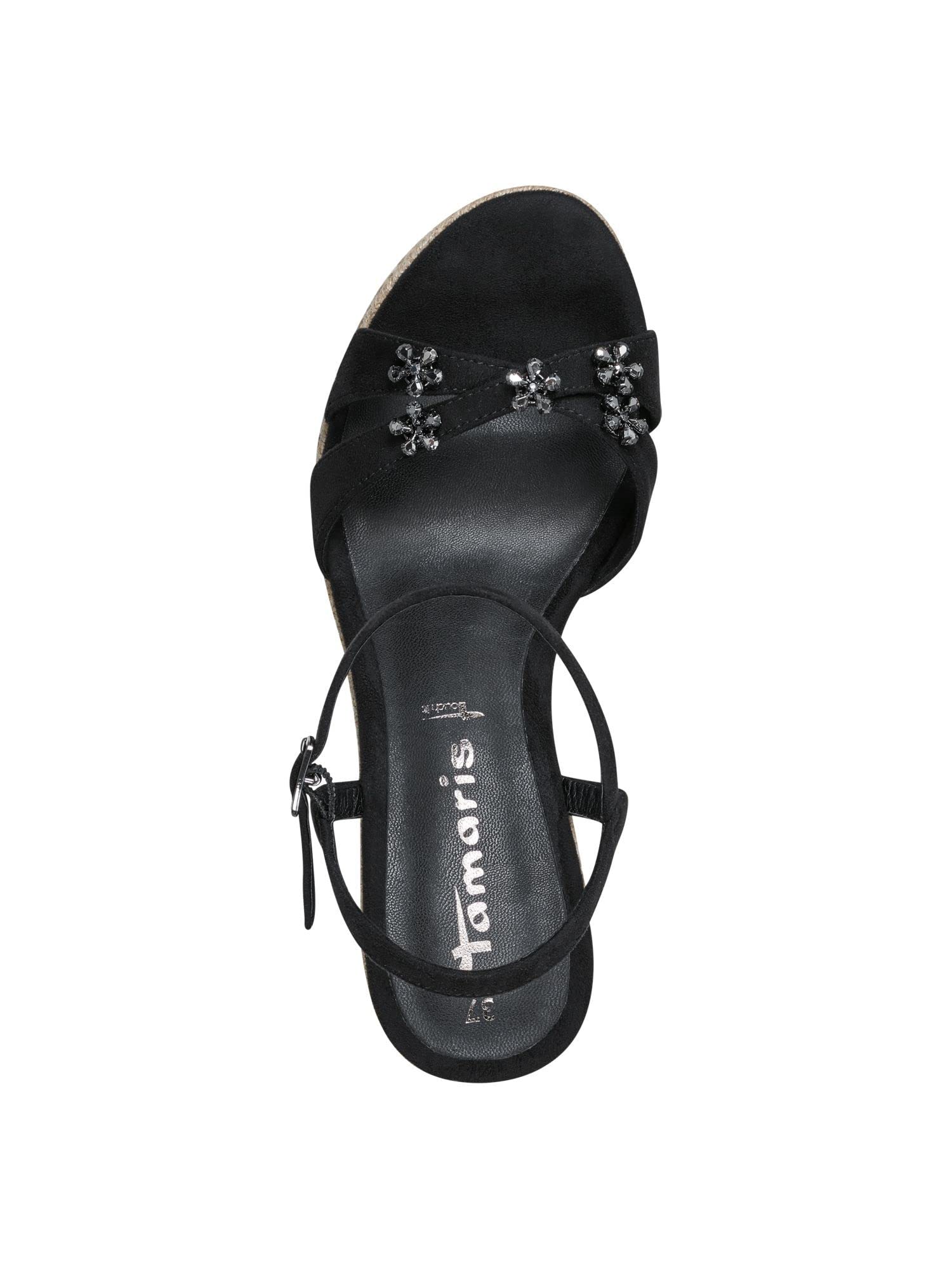 Tamaris Mujer 1-1-28025-30 Sandalias con cuñaMujer