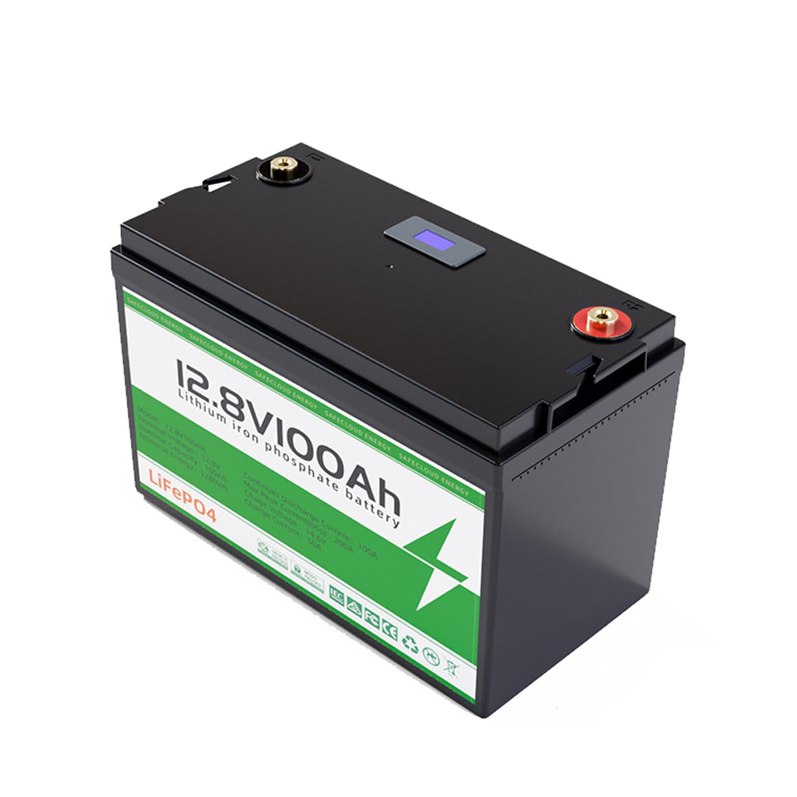 12,8 V 100 Ah LiFePO4 litowo-jonowe akumulatory z BMS 12 V akumulator litowo-żelazowo-fosforanowy do silników zaburtowych Solar RV Marine