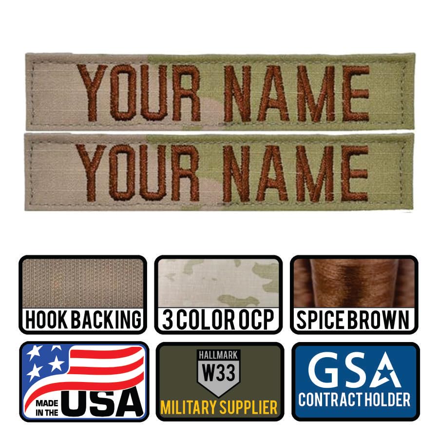 1 EASY ORDER Military Name Tape Sew on or Hook Fastener - Israel
