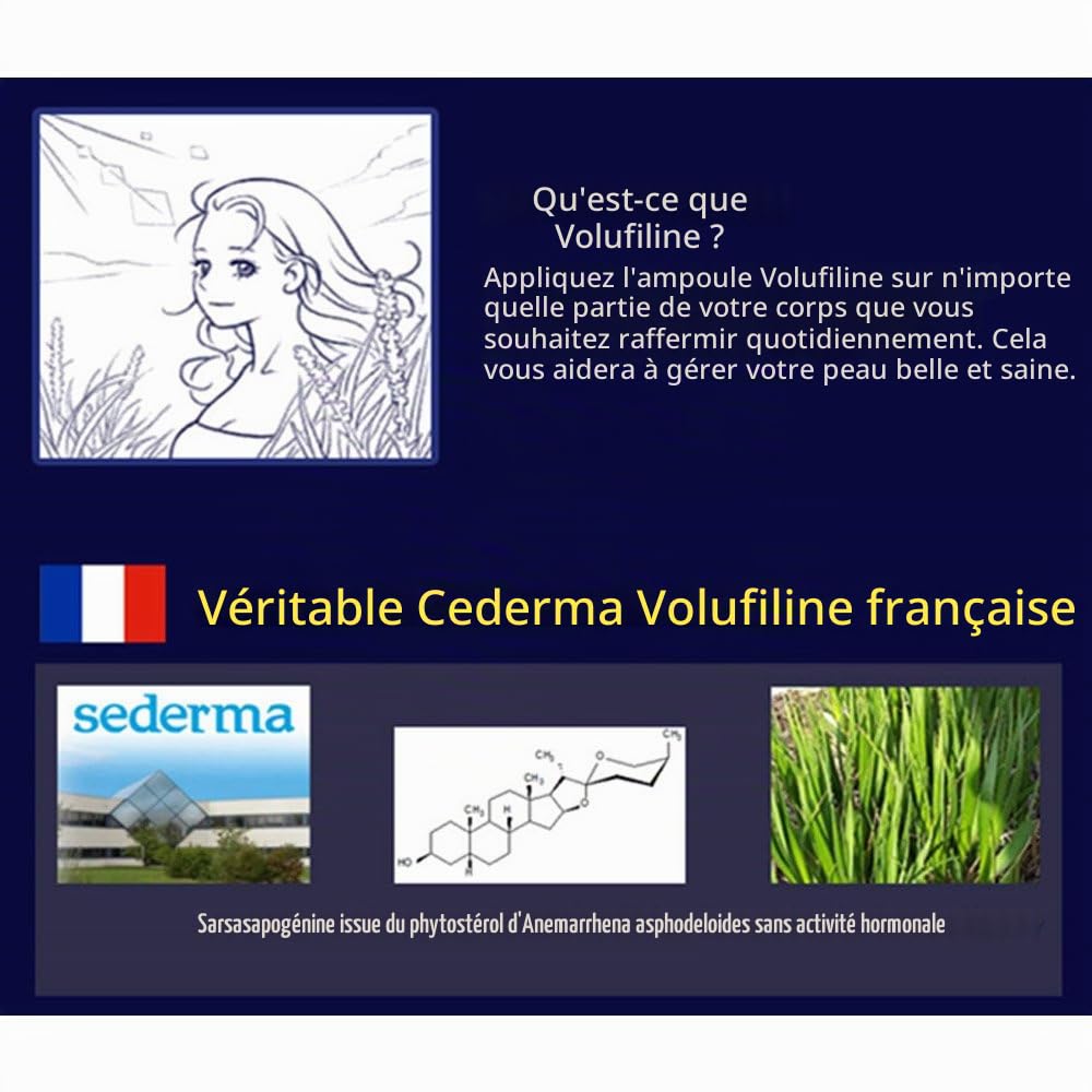 Cederma Volufiline 100% ampoule 30ml / pour votre peau saine serrage / pour le visage et le corps / goutte