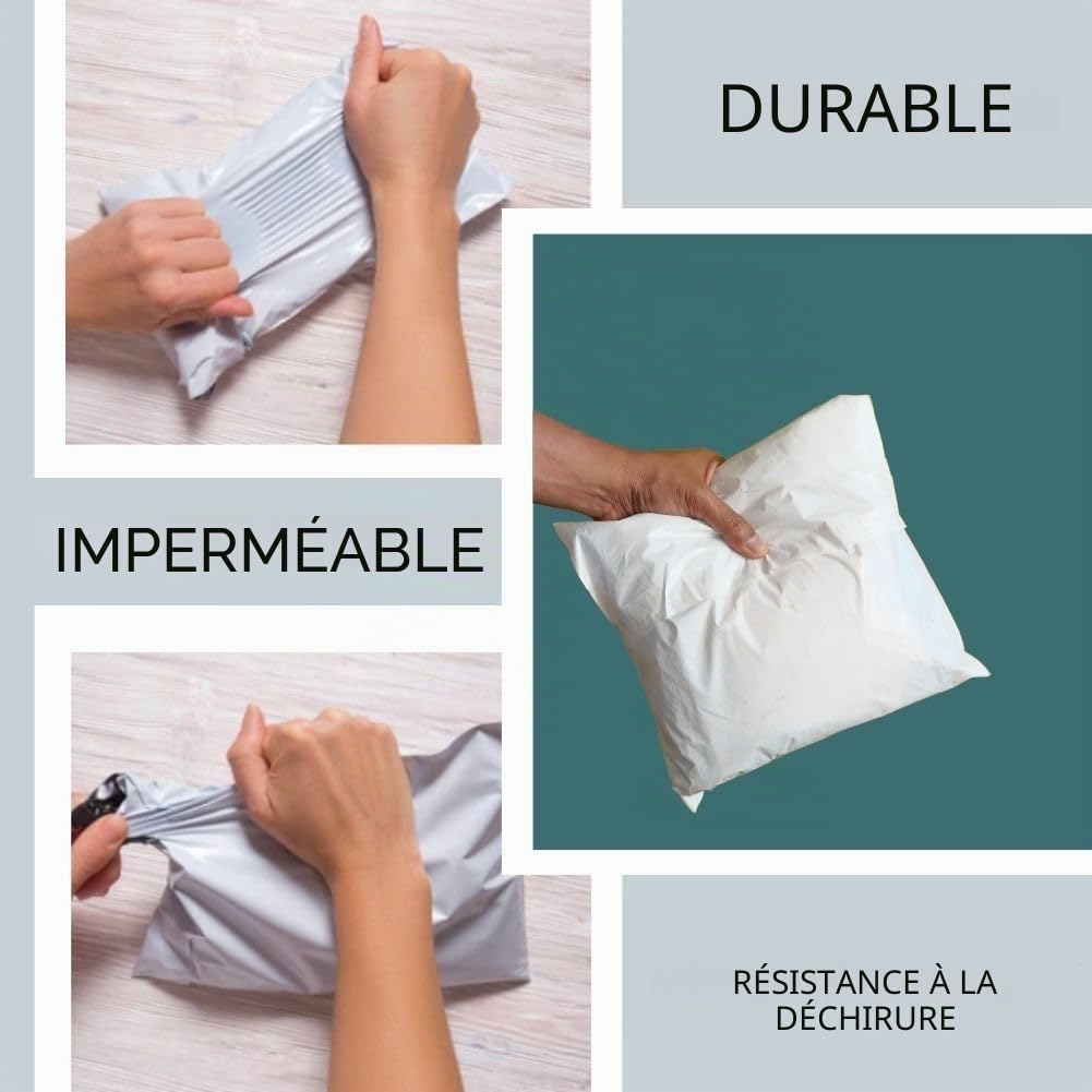 RAGO® Enveloppe Plastique Expedition I XS-25 pièces I S-25 pièces I M-25 pièces I L-25 pièces + pochettes pour bons de livraison 100 pièces I Achat Colis Perdu I Emballage colis Vinted