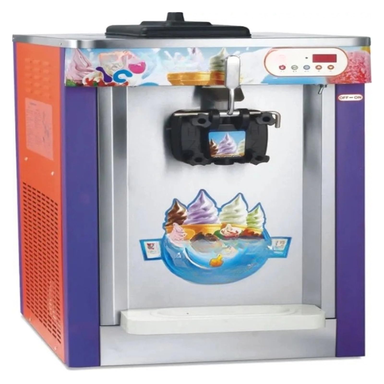 Écrous à Vis Plastique Noirs M8 Pour Machine à Crème Glacée Molle VEVOR - 2 Courts + 2 Longs (4 Pièces)