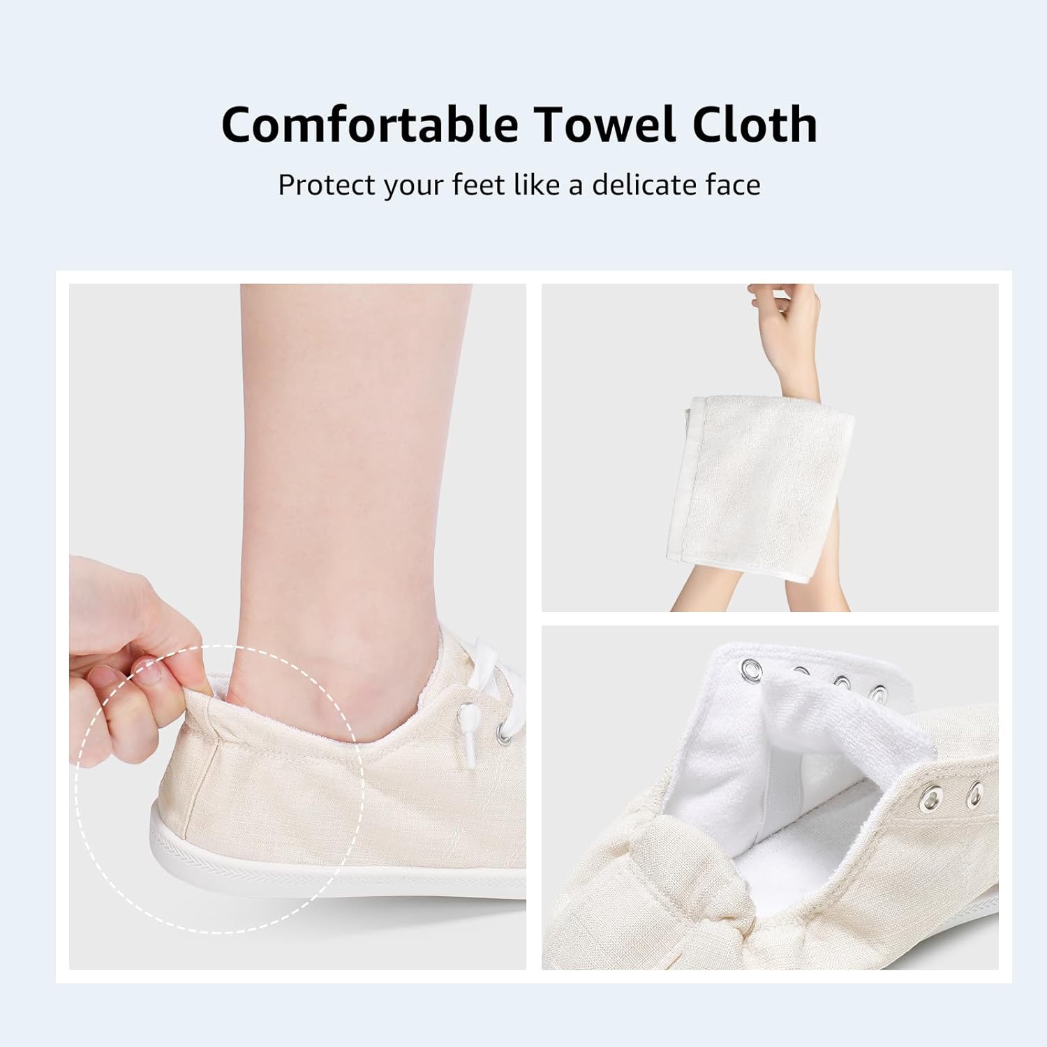 STQ Women Slip On Sneakers, Comfortable Casual Canvas Shoes - Image 5