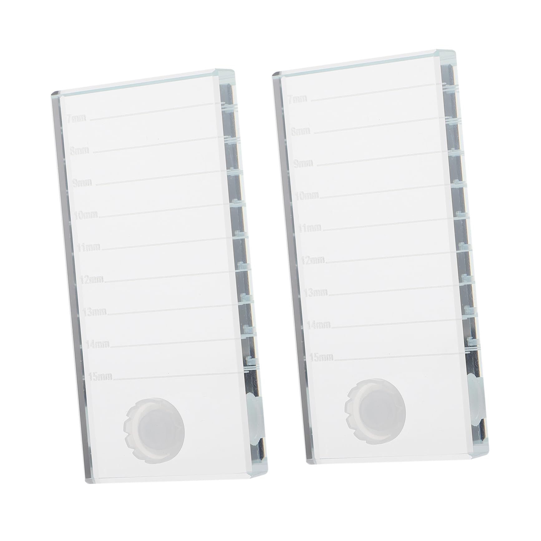 balacoo Professional Lash Grafting Tool 2pcs Eyelash Extension Glass Pallet Adhesive Holder