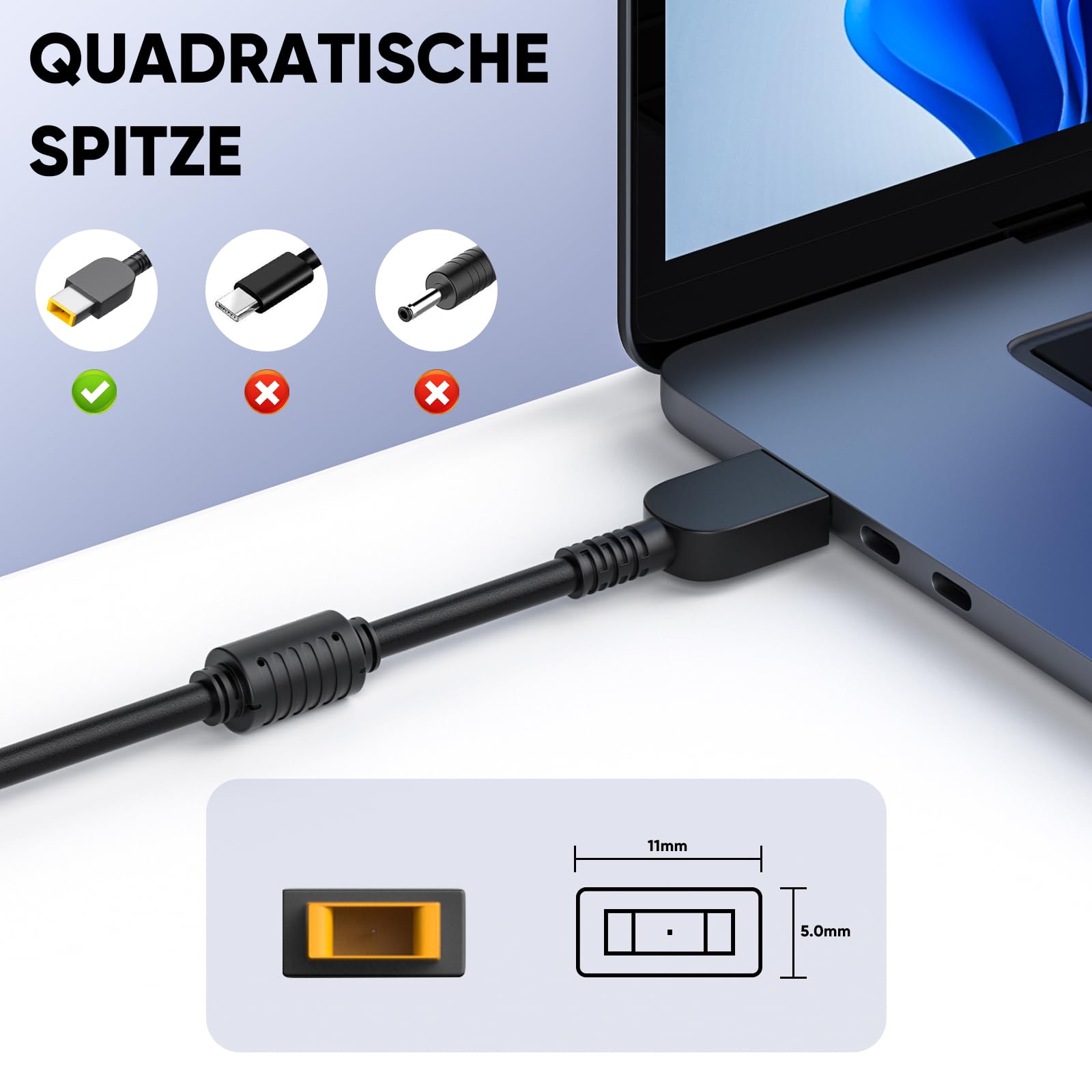 300W Laptop Netzteil Ladekabel für Lenovo Legion 5 5i 5P 7 7i Pro 15 16 17 R9000P R9000K Y9000K Y9000X, ADL300SDC3A GX21F23045 SA10R16956 5A10W86289 20V 15A AC Adapter Ladegerät