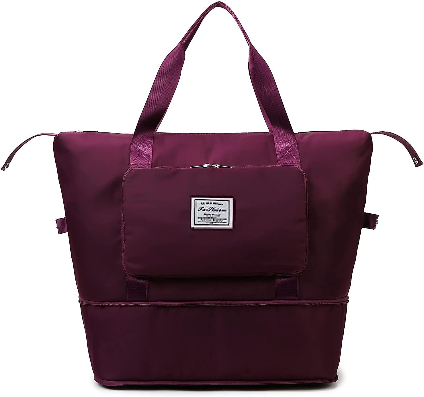 Large Capacity Folding Travel Bag Travel Lightweight Waterproof Carry on Luggage Bags with Fixed Strap Dry and Wet Separation Foldable Travel Duffel Bag for Foldable Bag