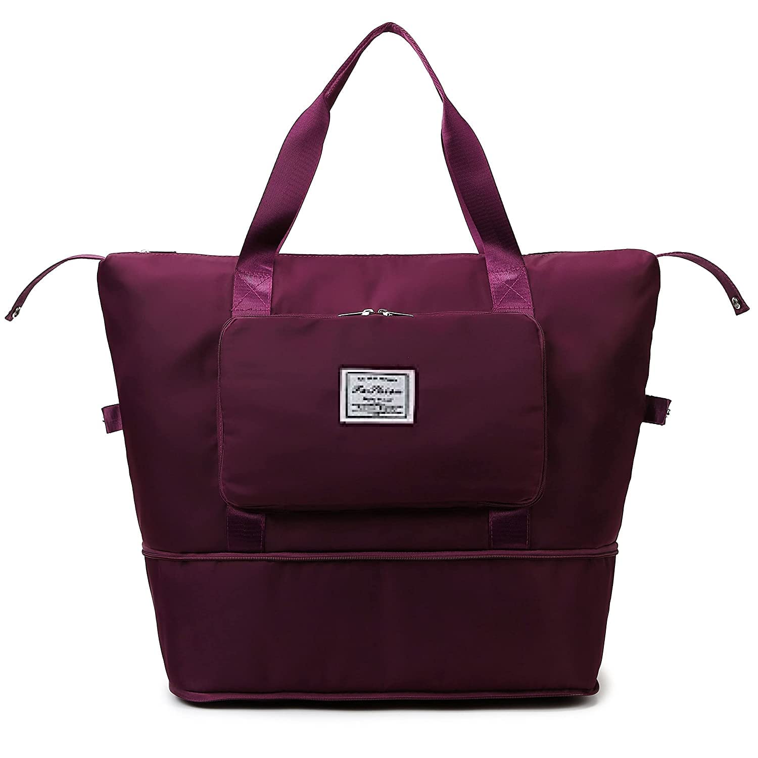 Large Capacity Folding Travel Bag Travel Lightweight Waterproof Carry on Luggage Bags with Fixed Strap Dry and Wet Separation Foldable Travel Duffel Bag for Foldable Bag