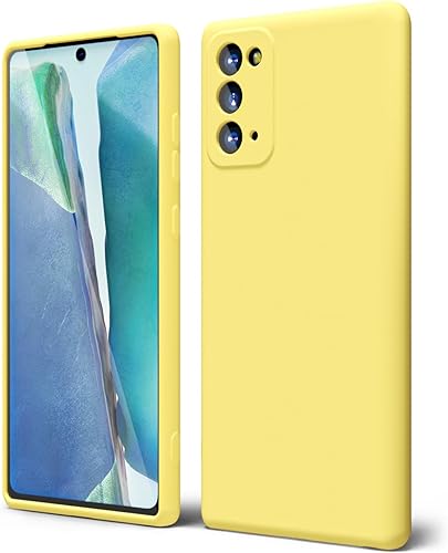 oakxco Funda de silicona líquida diseñada para Samsung Galaxy Note 20Note 20 5G, bonita funda delgada y delgada de goma TPU suave para mujeres y