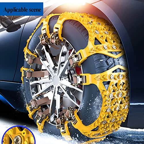 Cadenas de nieve para coche con sistema de ajuste antideslizante 3