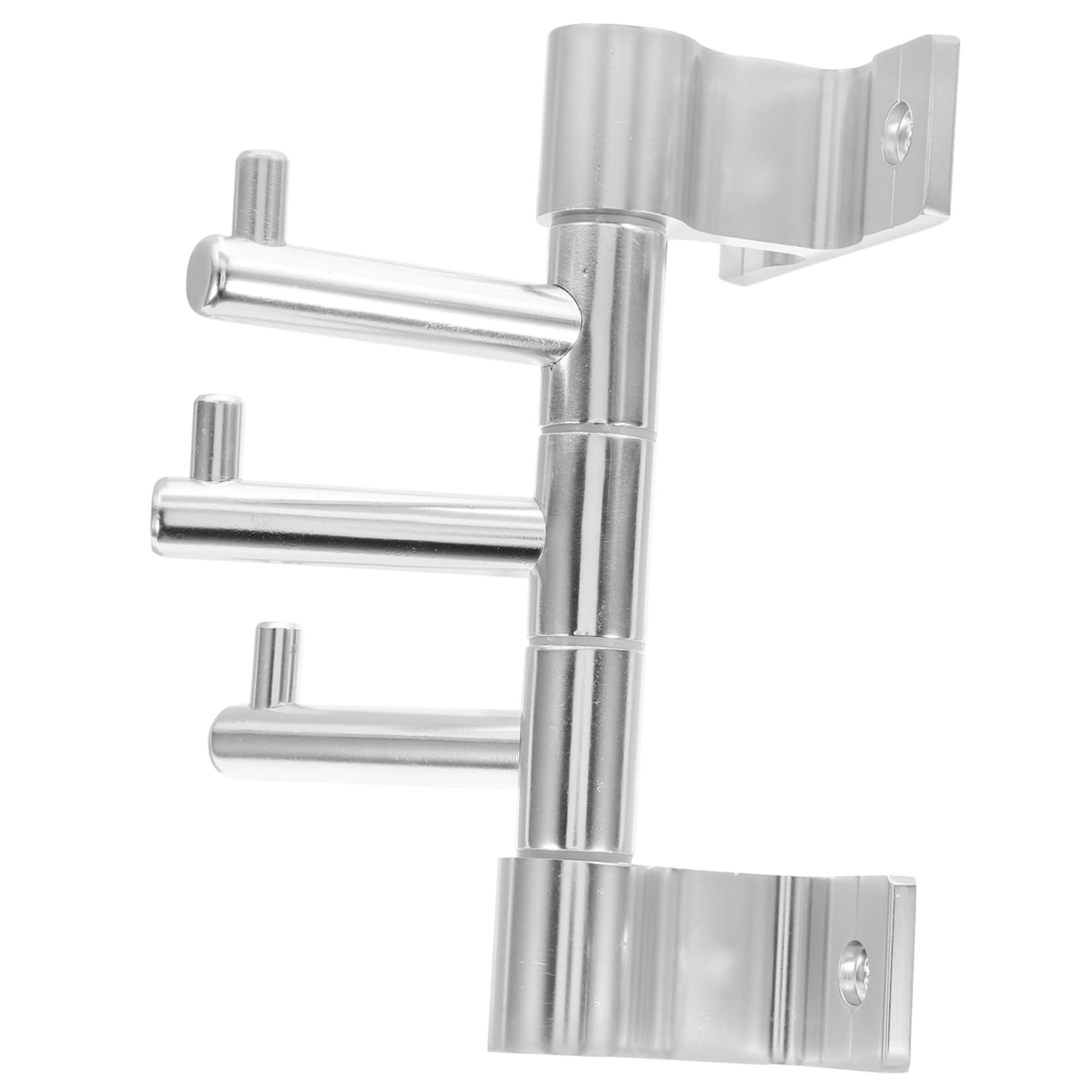 BRIGHTFUFU Swivel Towel Hook Resistant Wall Hook for Bathroom Kitchen No Drilling Installation Versatile Organizer for Towels Bags Coats Arm Design