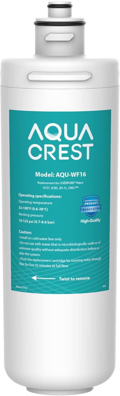 AQUACREST OCS2 Under Sink Water Filter, NSF/ANSI 42 Certified, Replacement Cartridge for Everpure OCS2, 2CB5, 2H-L, 2CB-GW, ADC, OW2-Plus, EV9618-02, EV9634-26, EV9634-01, EV9617-05, Aquverse A100 AQUACREST OCS2 Under Sink Water Filter, NSF/ANSI 42 Certified, Replacement Cartridge for Everpure OCS2, 2CB5, 2H-L, 2CB-GW, ADC, OW2-Plus, EV9618-02, EV9634-26, EV9634-01, EV9617-05, Aquverse A100