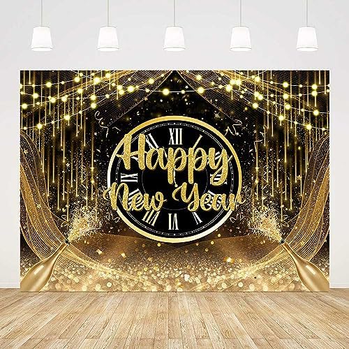 Amazon.com : AIBIIN 7x5ft Happy New Year Backdrop 2026 New Years Party ...