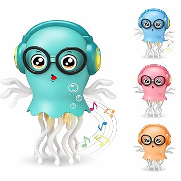 My Aura Dancing Jellyfish Baby Toy, Electric Crawling Jellyfish Toy