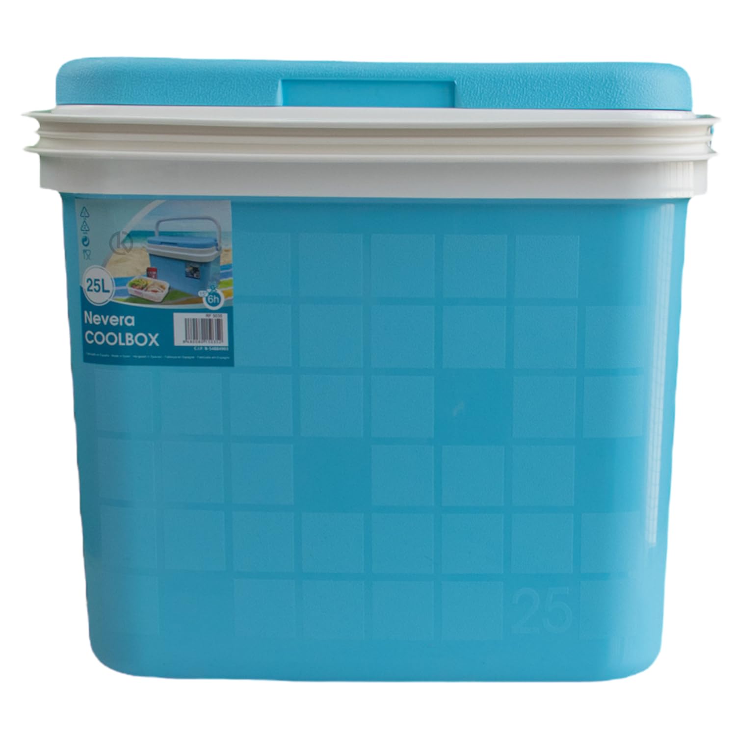 KROWN - Nevera Portátil Térmica, Color Pastel, Polipropileno, Ideal para Actividades al Aire Libre en el Jardín, Camping, Barbacoas, Picnic, Playa, Caja Rígida Térmica