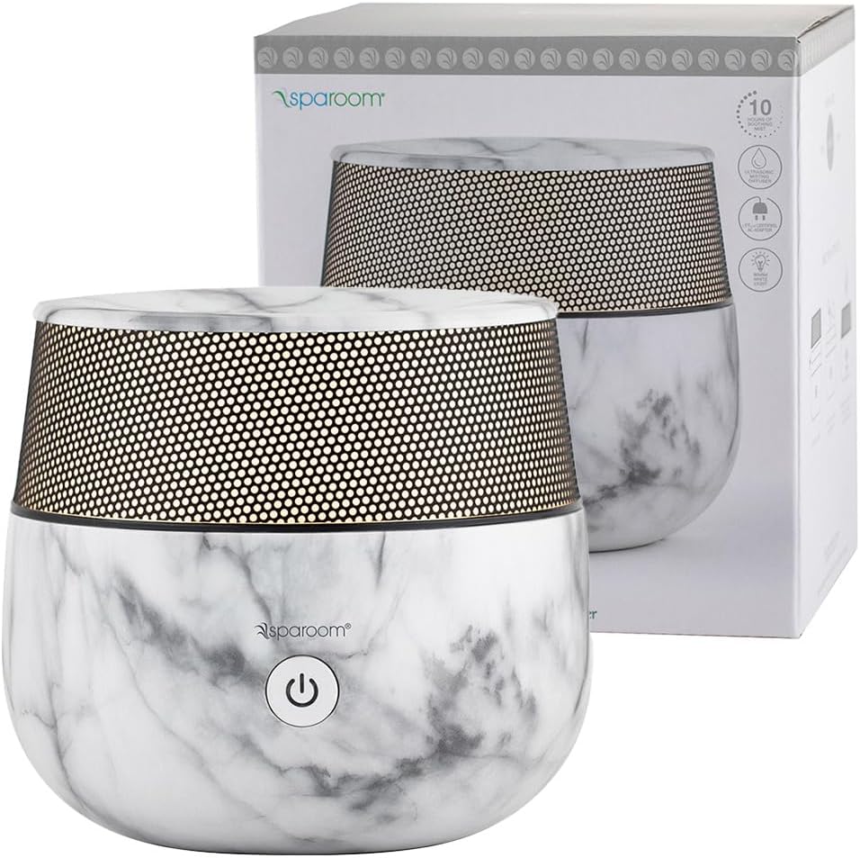SpaRoom Mysto Ultrasonic Essential Oil Diffuser in its retail box