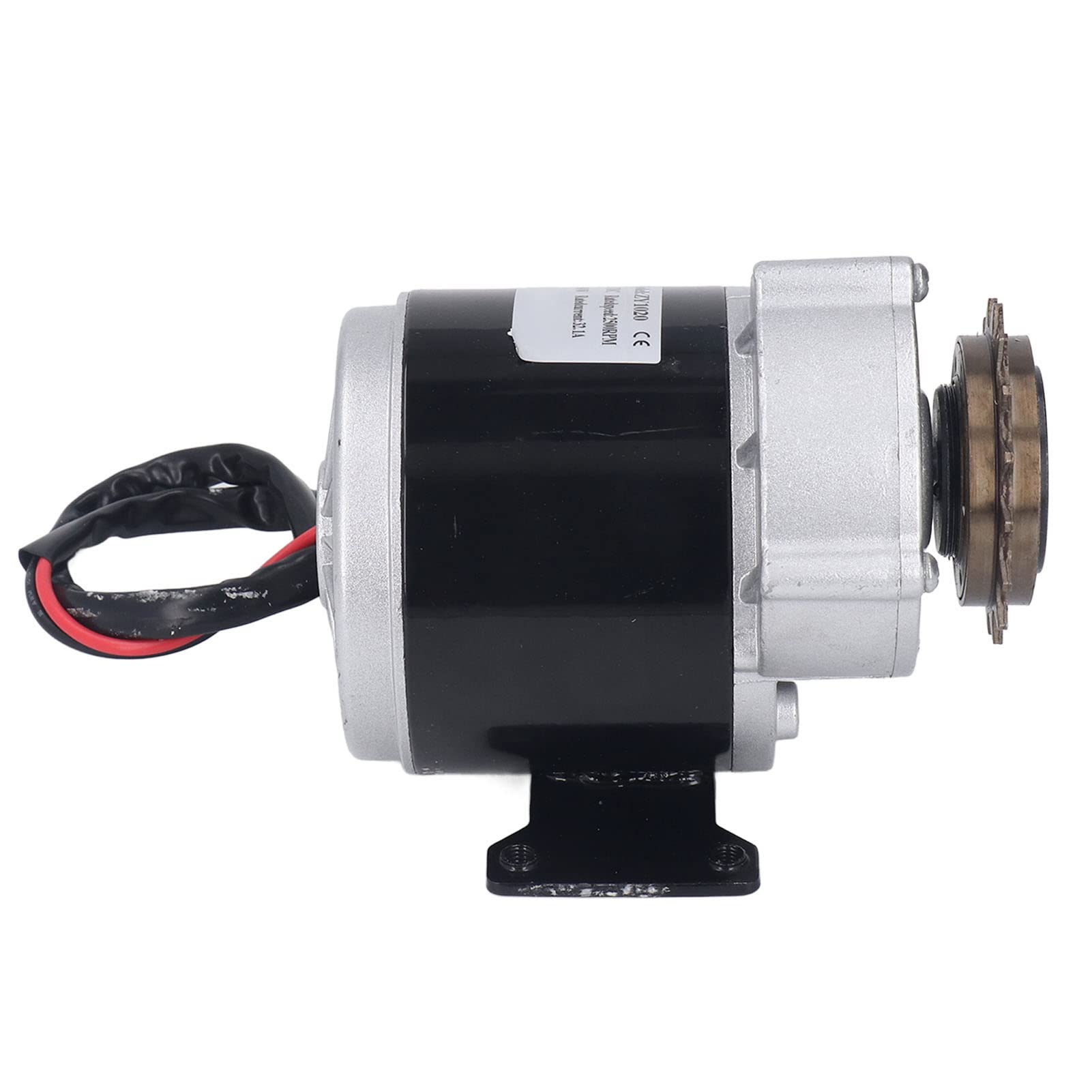Motore spazzolato 16 denti ingranaggio ruota dentata motore elettrico bobina di rame alta torsione DC12V 500W 2500 giri/min per bici elettrica ciclomotore ATV lega di alluminio