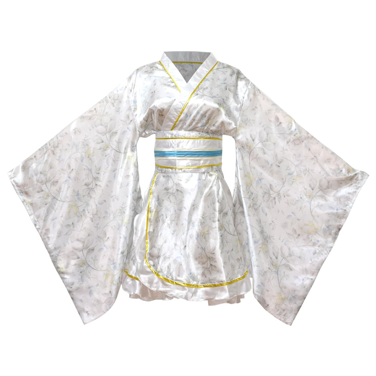 Sexy Short Women Kimono Costume Robe Loose Floral Patten Dress Japanese Traditional Yukata Bathrobe Sleepwear