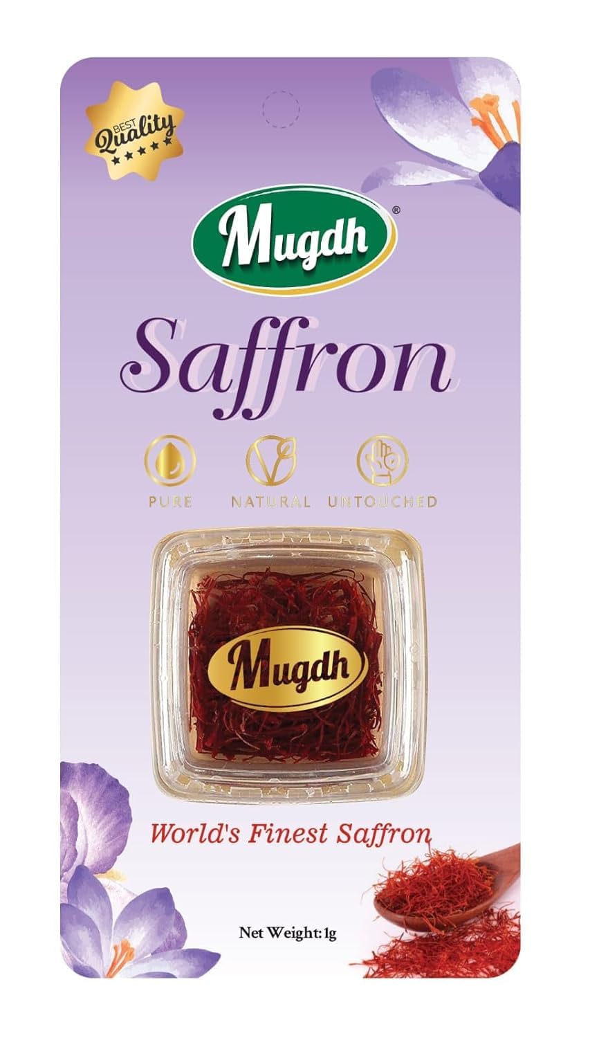 Mugdh 100% Pure Natural Saffron Kesar For Biryani, Beauty, Cooking & Sweets 1g, Pack of 1 (B0DBZTRT8Q) Amazon Price History, Amazon Price Tracker