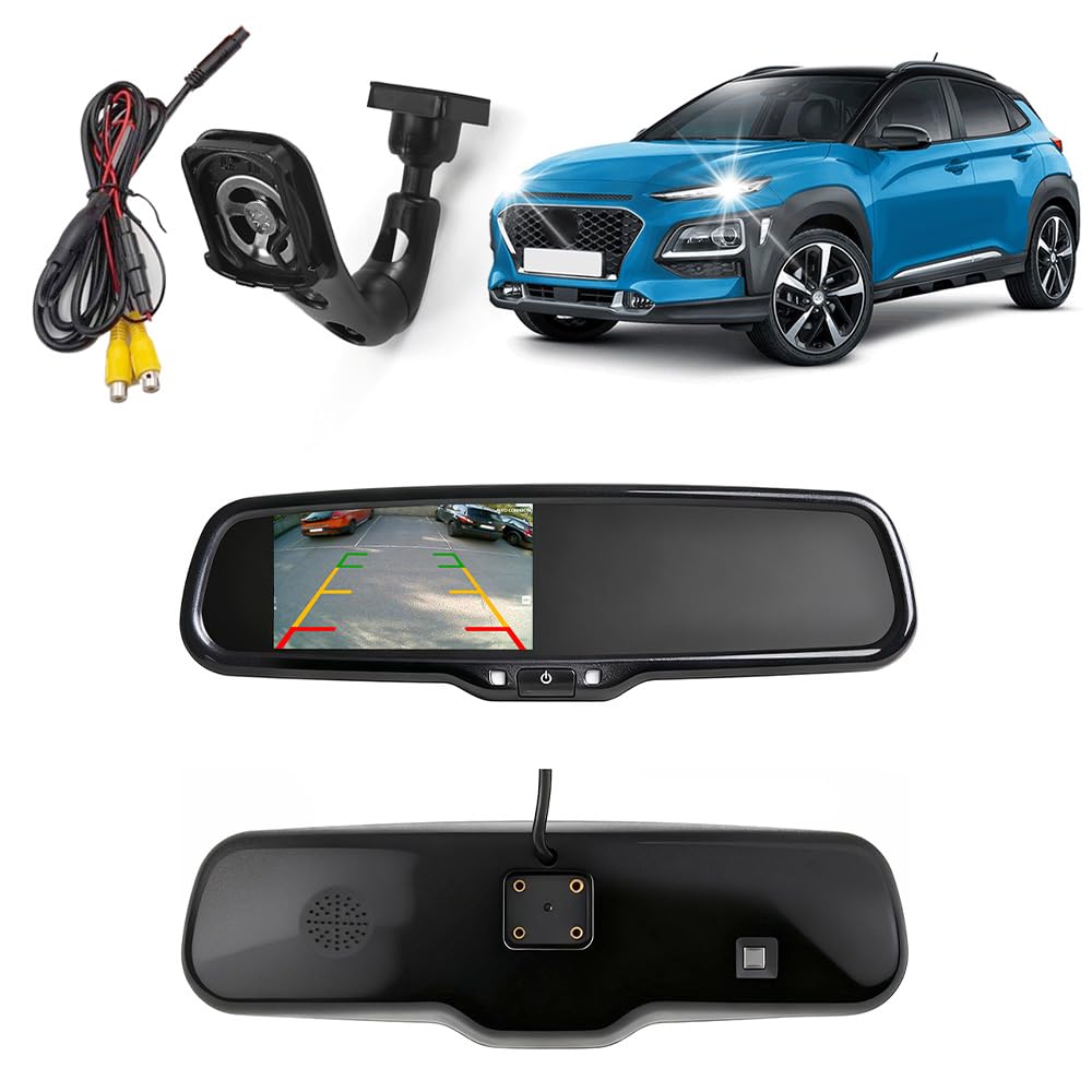 4.3 Inch AHD Rearview Mirror Monitor for Hyundai New Santafe 2004-2009