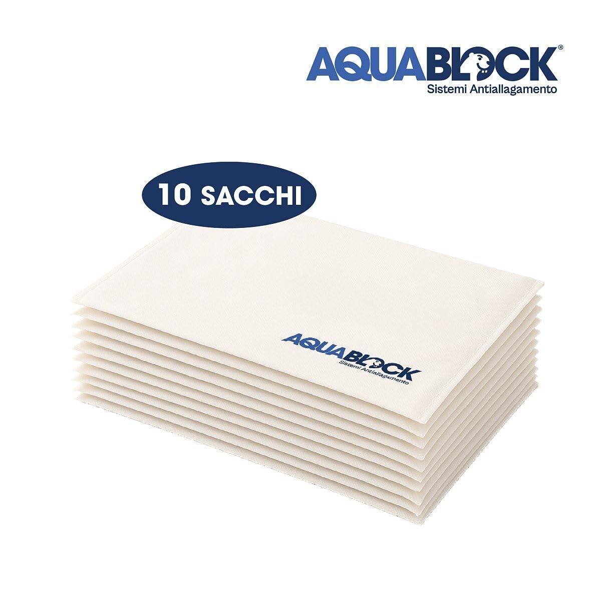 StickersLab - Sacchi Autoespandenti Antiallagamento 60x40 cm Aquablock – 4 o 10 pcs | Fino a 15L di Protezione per Sacco (4)