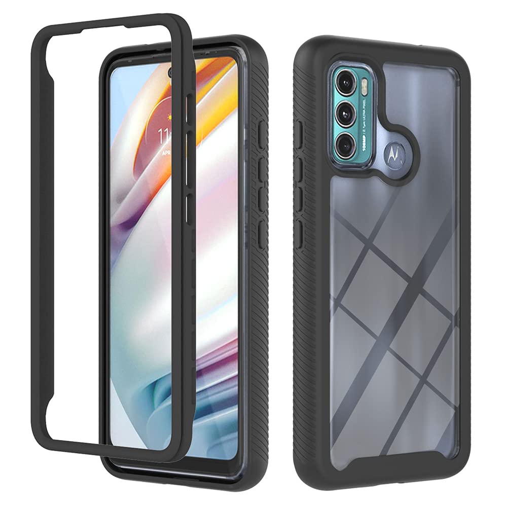 RonRun Cover Motorola Moto G60, con Protezione per Schermo