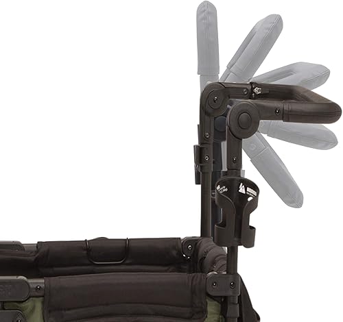 Miniatura 10 de Jeep Deluxe Wrangler Cochecito Wagon con bolsa enfriadora y organizador para padres por Delta Children, negroverde