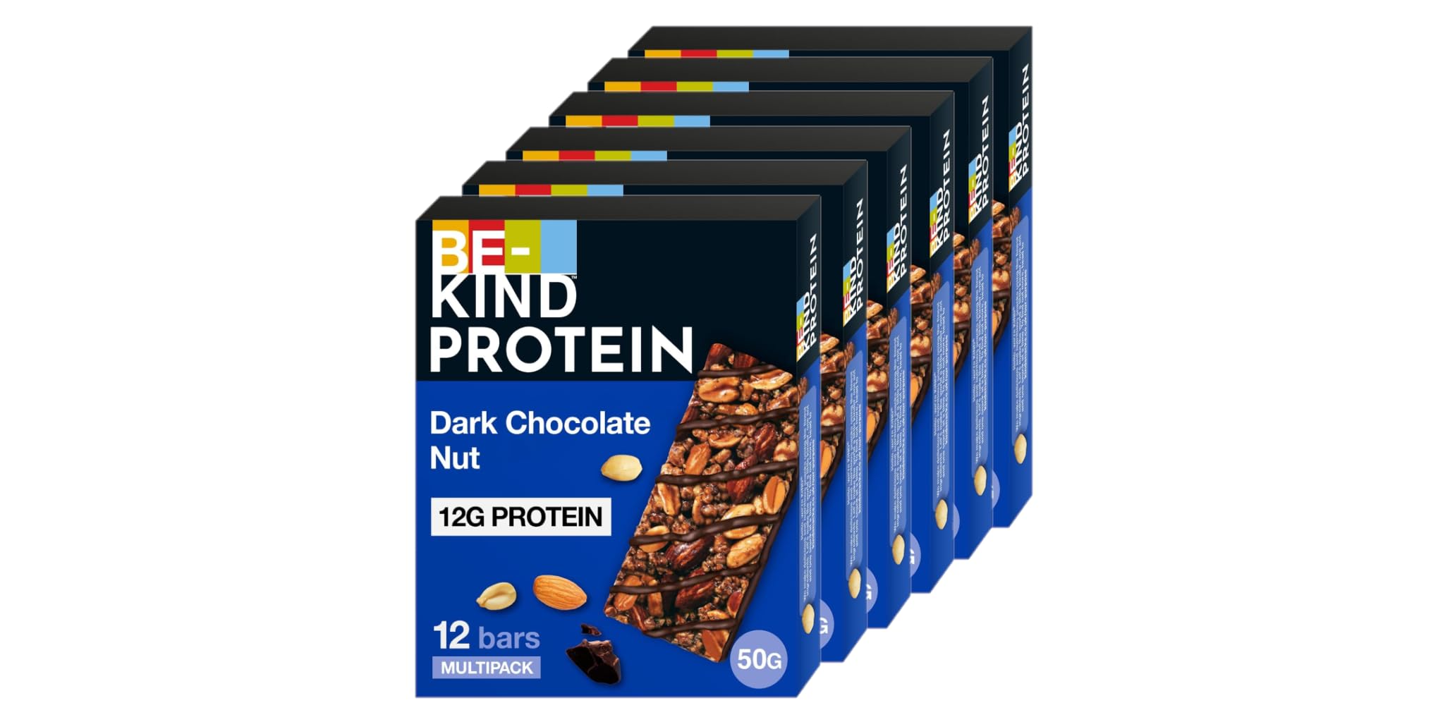 BE-KIND Protein Dark Chocolate Nut 6x12x50g I Schokoriegel I Nussriegel I Fruchtriegel I Riegel I Glutenfrei