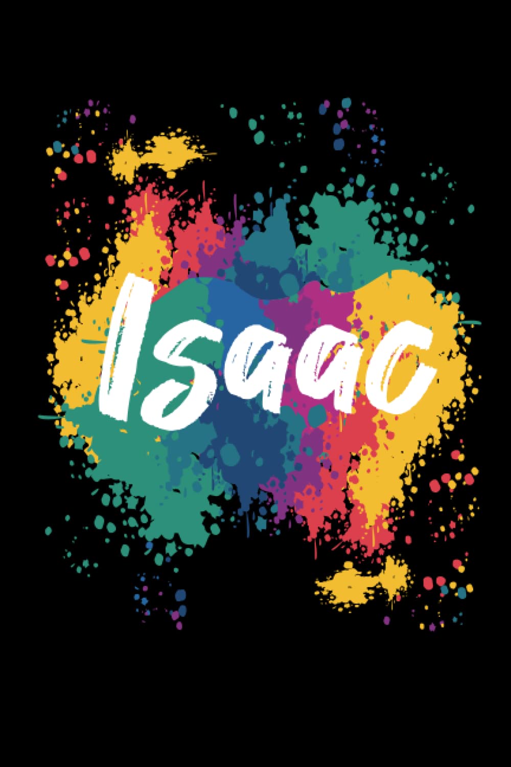 Isaac Notebook: Personalized Notebook/journal With Name For Piper , Birthday Gift For boy and men, Size 6x9, 120 Page background black matte, Isaac