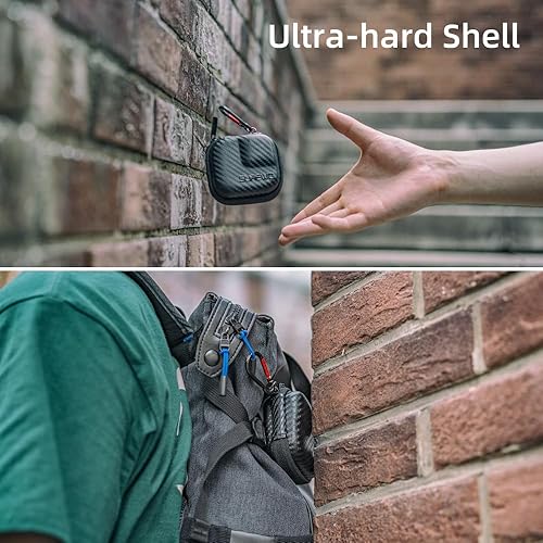 Miniatura 10 de SUREWO Funda de transporte impermeable compatible con GoPro Hero 1110987(2018)65 negro, DJI Osmo Action , AKASOCamparkYI cámara de acción y más (M)