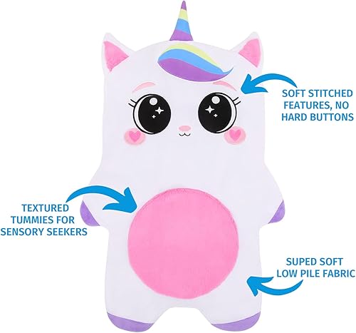 Miniatura 3 de Almohadilla de regazo ponderada para niños, 5 libras o peso personalizado de hasta 20 libras, 23.5 x 16 pulgadas, manta con peso lavable para niños