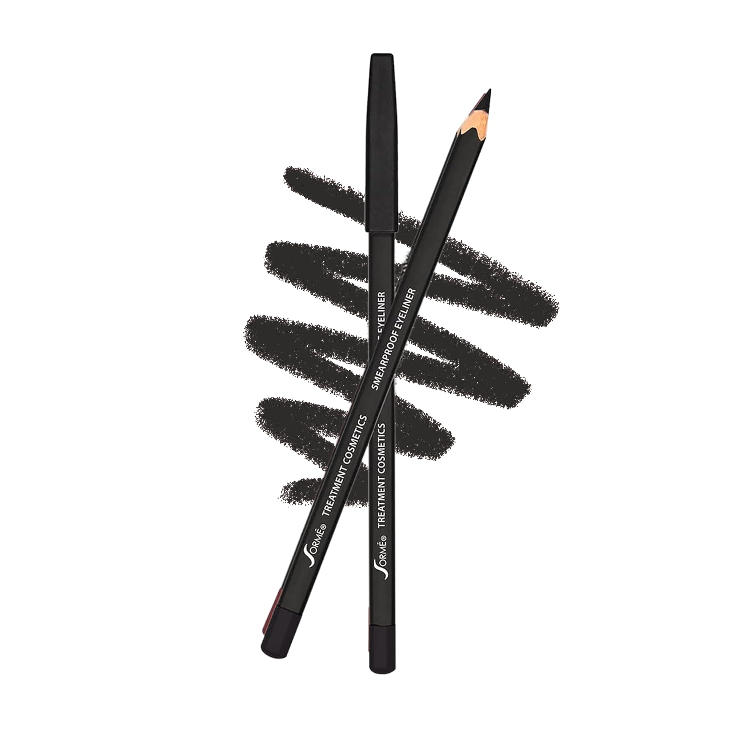 Sorme Treatment Cosmetics Smearproof Eyeliner 0.16oz | Long Lasting Black Waterproof Eyeliner Pencil | Smudge-Proof Waterline Eyeliner | Cruelty-Free and Gentle Pencil Eyeliner