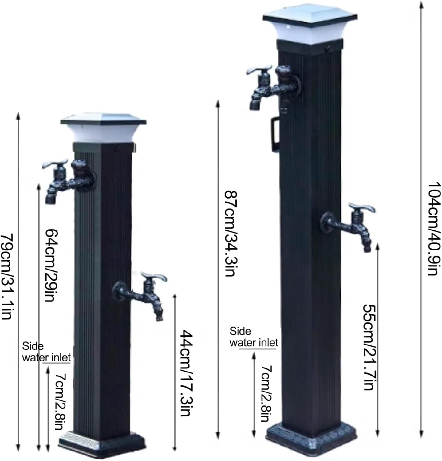 Outdoor Vertical Garden Water Column - 40.9in Antifreeze Decorative Fountain for Irrigation, Stylish Outdoor Water Feature, Perfect for Patios and Gardens