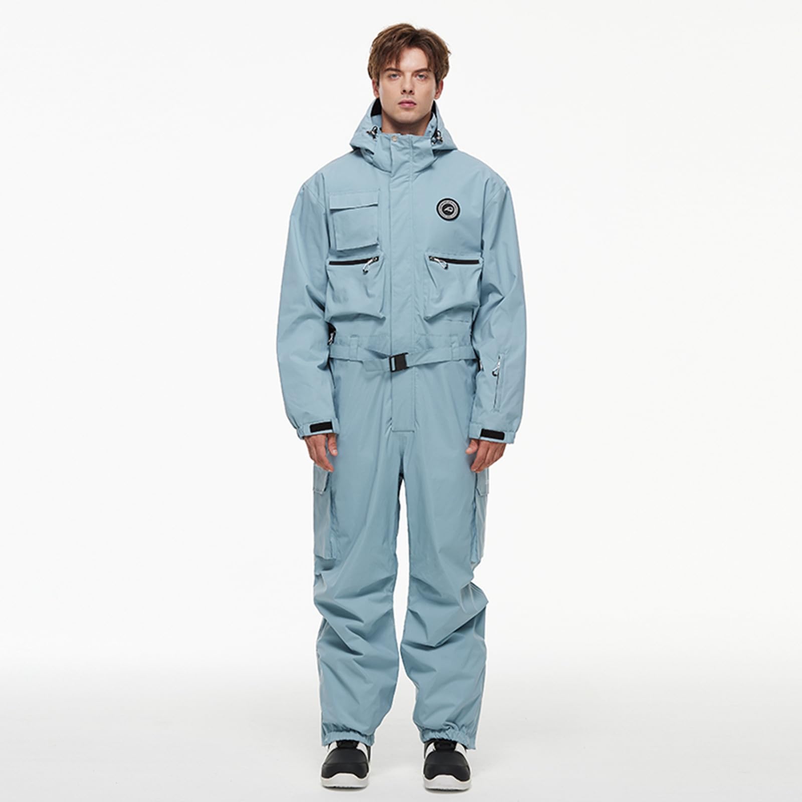 Sunnyuk Giacca Sci Uomo Completo Intera Invernale Salopette Termico Taglie Forti Tuta Elegante Curvy Impermeabili Montagna da Snowboard da Sci