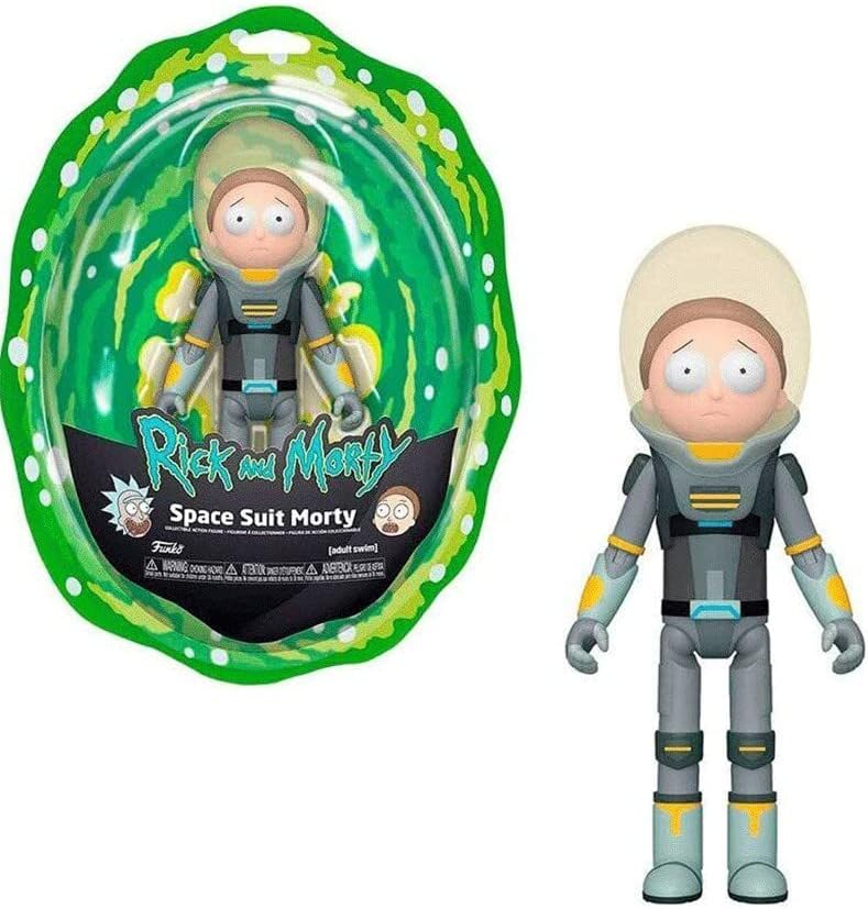 Action Figure: Rick & Morty - Mortimer "Morty" Smith - Space Suit Morty Rick Collectible - Collectable Toy - Gift Idea - Official Merchandise - for Boys, Girls, Kids & Adults - TV Fans