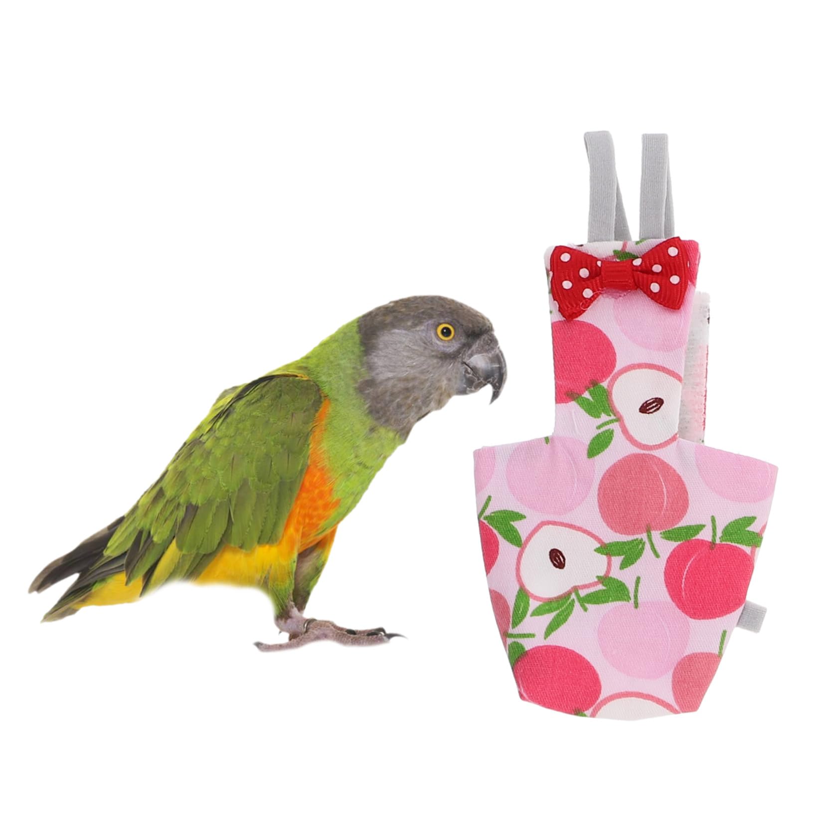 WOONEKY Pañales para Loros y Periquitos Ligeros y Transpirables de Algodón y Tela, 6 Piezas para Vuelo y Protección de Mascotas Pequeñas