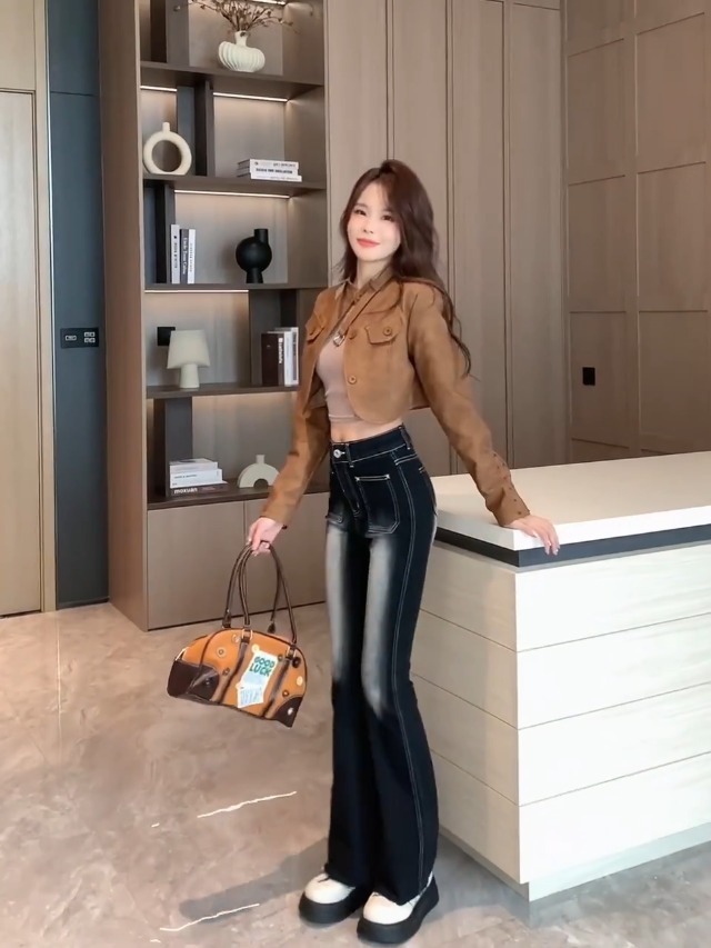 Amazon | [WANSHIX] デニムパンツ レディース ジーンズ