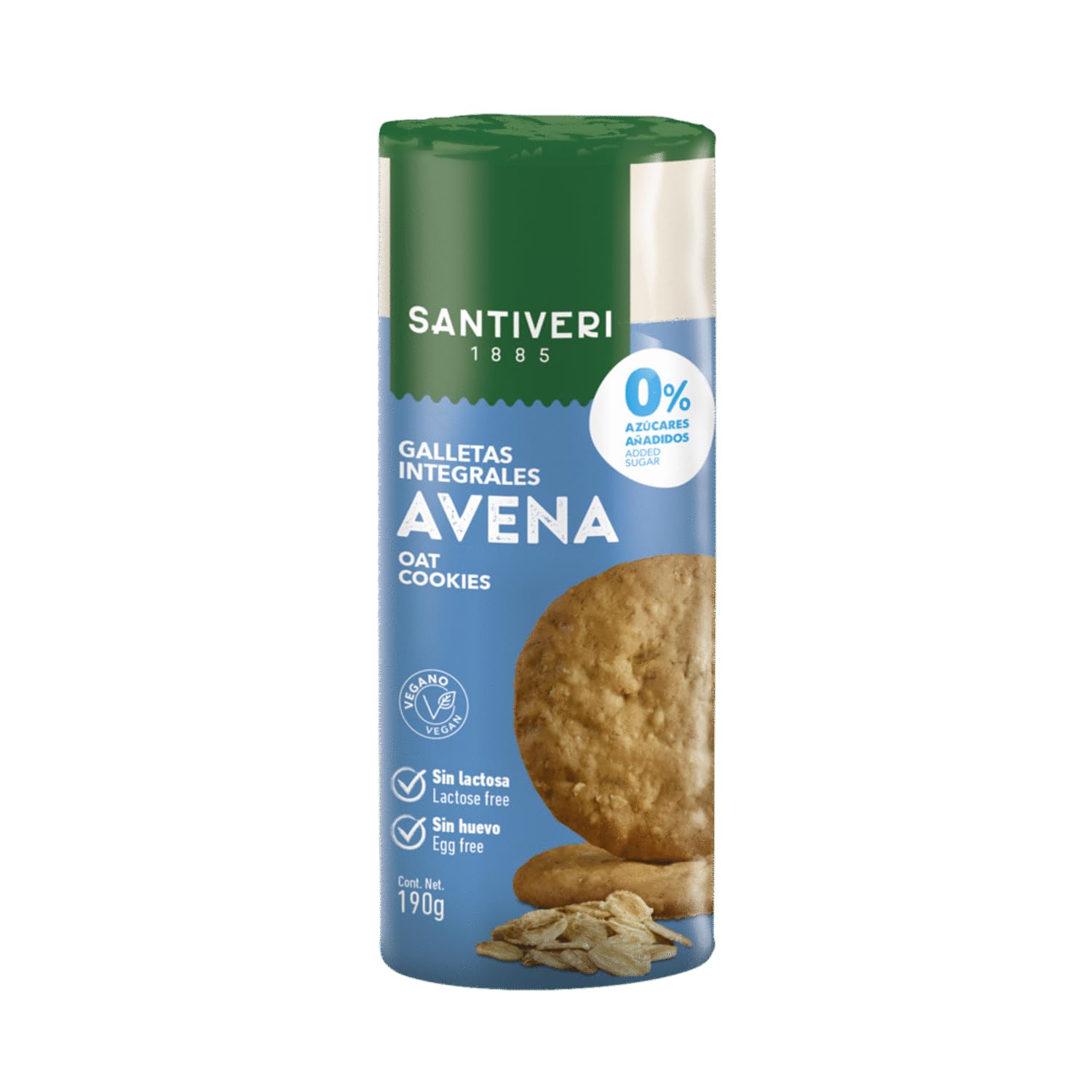 SANTIVERI - Galletas Integrales Arándanos, 0% Azúcares Añadidos - Con Fibra, Sin Grasa de Palma, Alto Oleico, Sin Huevo, Sin Lactosa - Vegano - 190 g — view 9