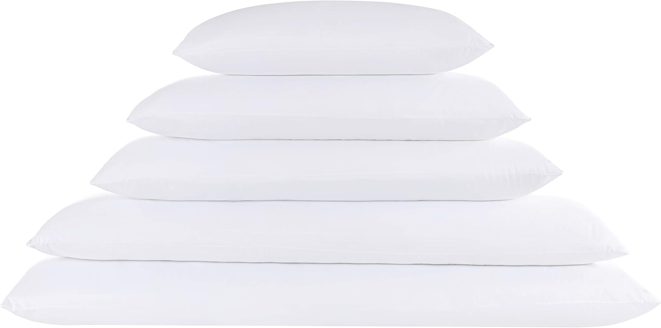 TodocamaPack of 2 Fibre Pillows, Anti-Dust Mite, Anti-Bacterial, Soft Touch,, 67 cm