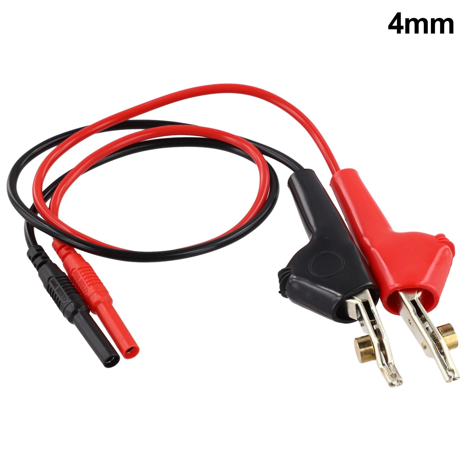 SPORTARC Fiche banane 4 mm, pince crocodile, plomb, sonde isolée rouge pour multimètre, prise en main sûre pour tests électriques en laboratoire