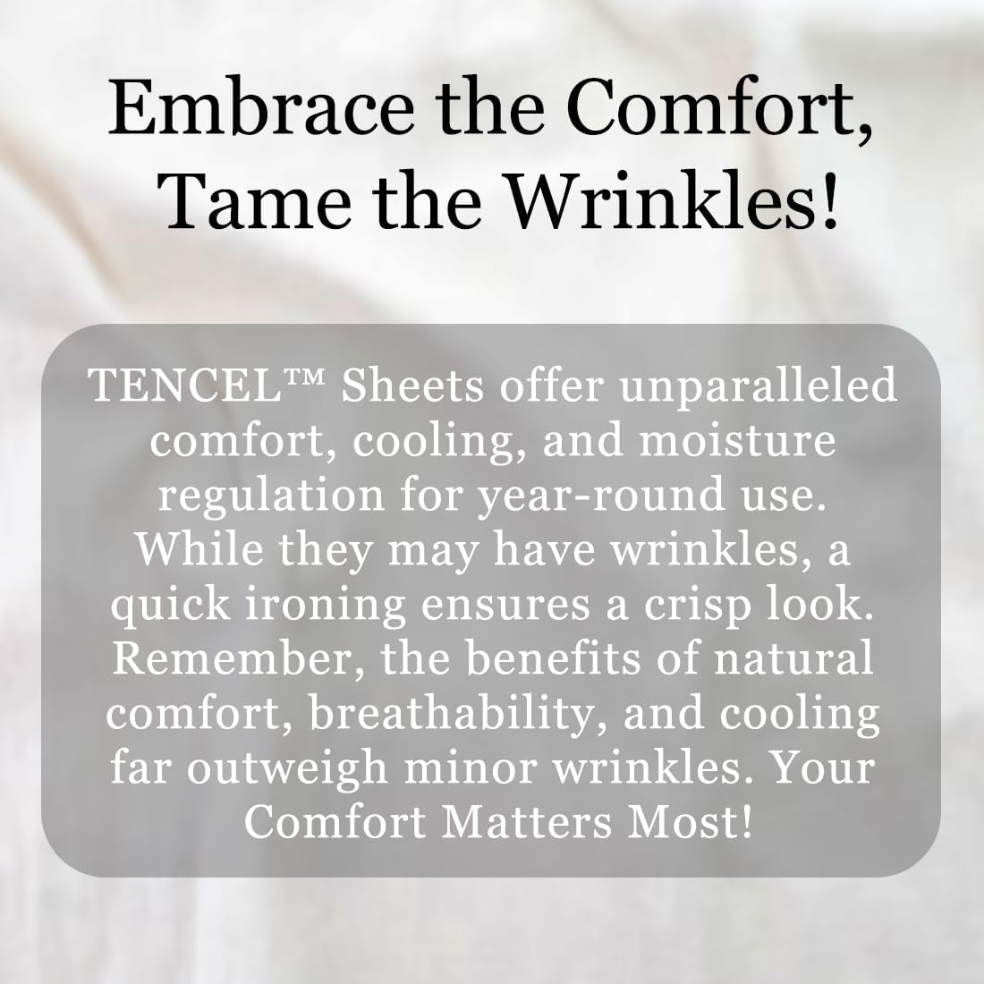 CHATEAU HOME COLLECTION Tencel Cotton Sheet Set, Soft, Breathable 300 Thread Count Oeko-TEX Certified Queen Bed Sheets, Cooling Sheets, Fits Mattresses Upto 17"- Silver