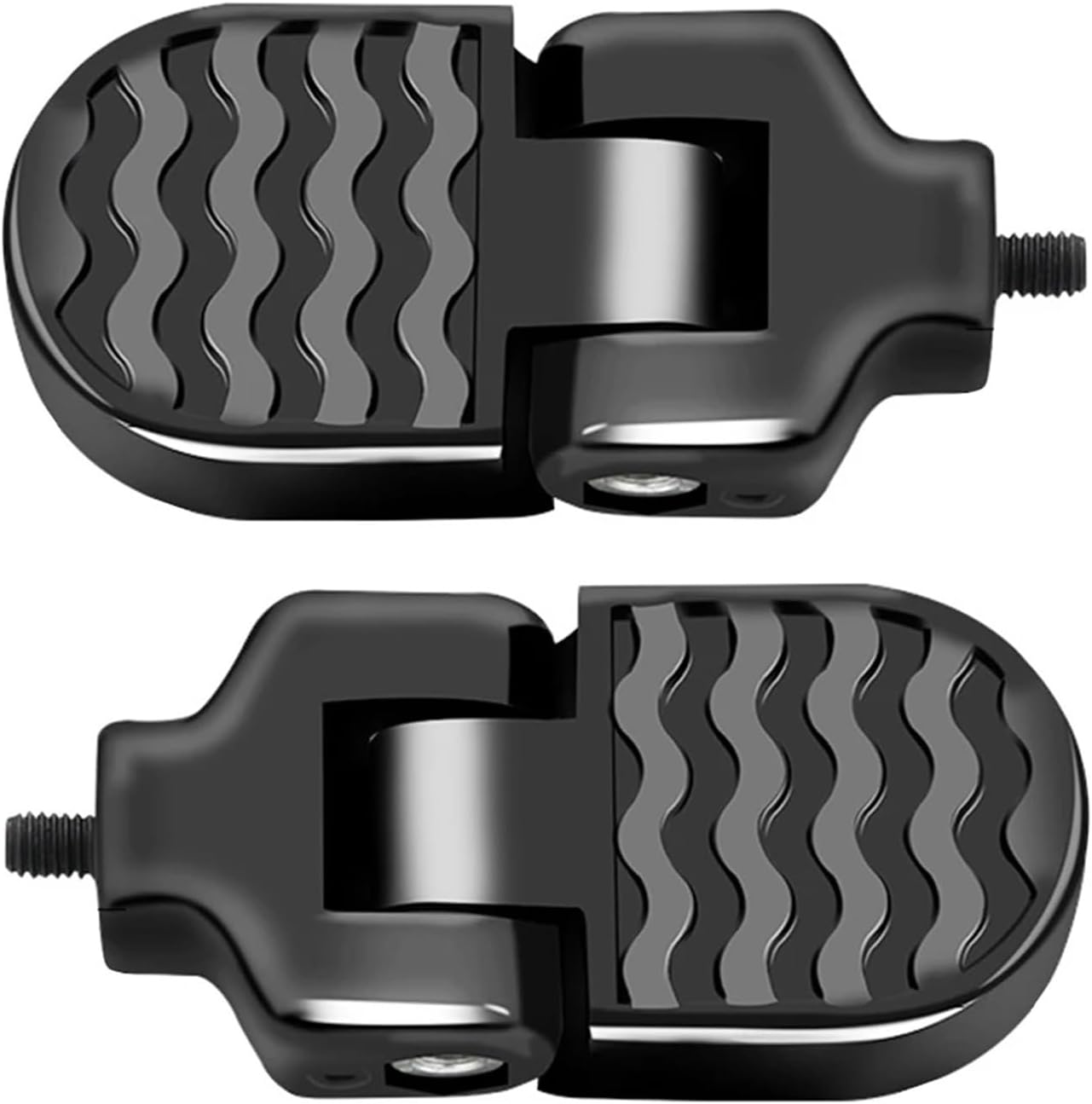 Bike Pegs 4PCS Aluminum Alloy Folding Bike Pedals for Electric Bicycle & MTB - Universal Foot Platform Accessories